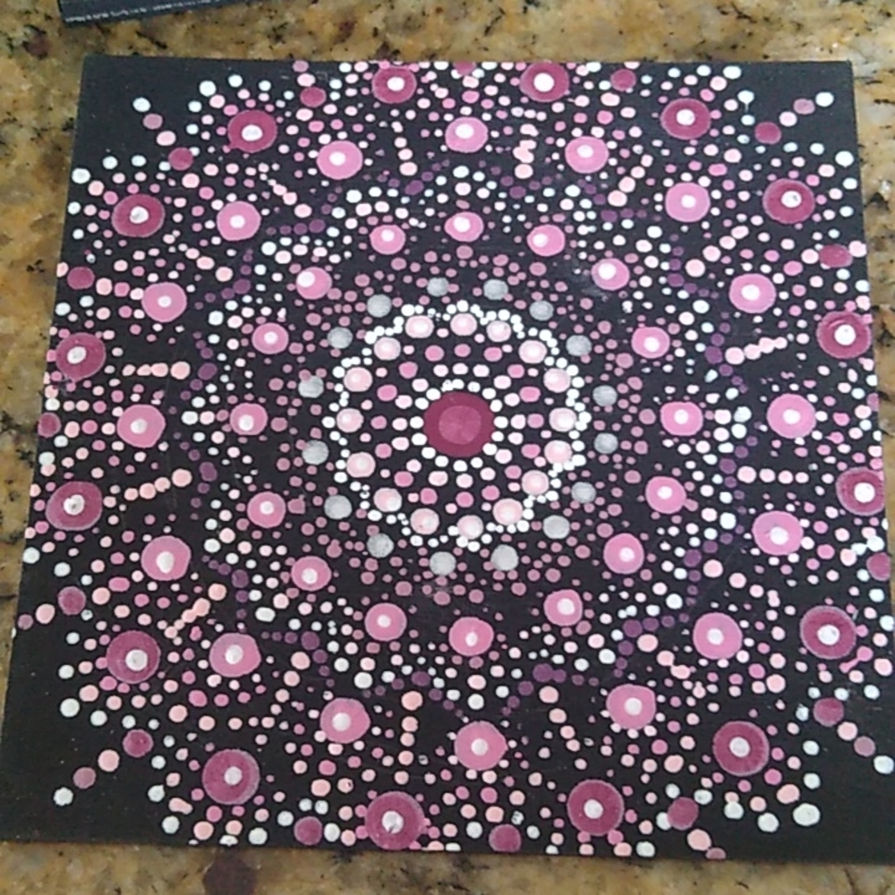 Hand Painted Mandala